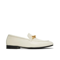 أحذية لوفر بيضاء من جلد العجل من Jimmy Choo - EU35/US5