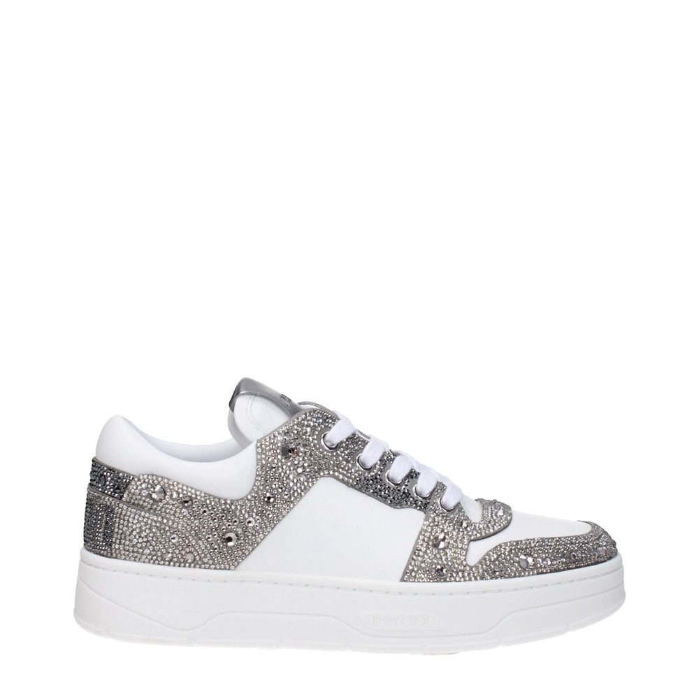 Jimmy Choo White Leather Chunky Sneakers - EU35/US5 - Sneakers