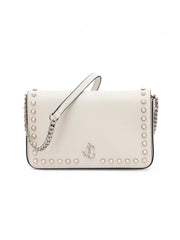 Jimmy Choo White Leather Crossbody Bag
