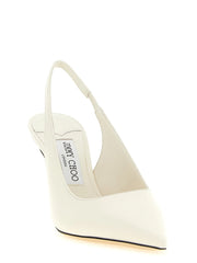 Jimmy Choo White Leather High Heel Pumps - EU39.5/US9.5