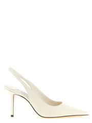 Jimmy Choo White Leather High Heel Pumps - EU39.5/US9.5