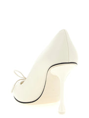 Jimmy Choo White Leather High Heel Pumps - EU41/US11