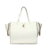 Jimmy Choo White Leather Shoulder Bags