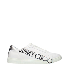 Jimmy Choo White Leather Sneakers