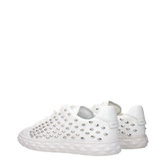 Jimmy Choo White Leather Sneakers