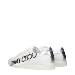 Jimmy Choo White Leather Sneakers