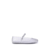 Jimmy Choo White Polyurethane Ballet Flats
