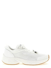 Jimmy Choo White Tencel Athletic Sneakers