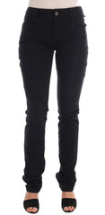 John Galliano Black Cotton Denim Stretch Regular Fit Jeans - Jeans