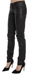 John Galliano Black Washed Low Waist Regular Leg Denim Pants - Jeans