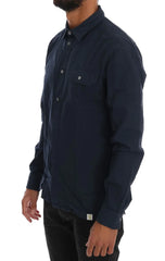 John Galliano Blue Casual Cotton Long Sleeve Shirt - IT50 | L - Shirts