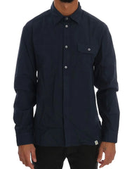 John Galliano Blue Casual Cotton Long Sleeve Shirt - IT50 | L - Shirts
