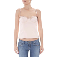 John Galliano Pink Elastane Underwear - Camisoles