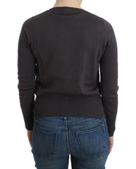 John Galliano Purple Wool Sequined Cardigan Knit Sweater - Cardigans