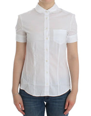 John Galliano White Cotton Shirt Top - Shirts