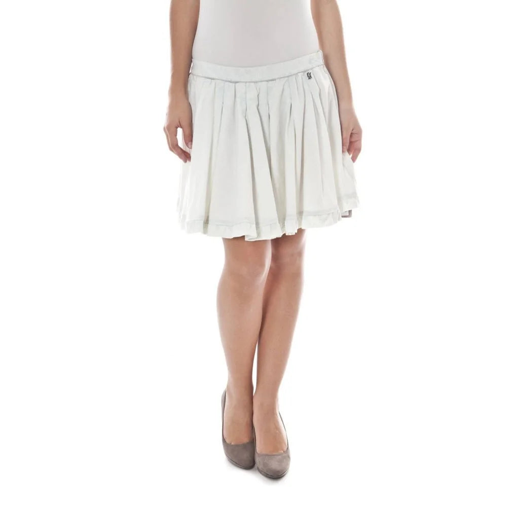 John Galliano White Cotton Skirt - 42 - Skirts