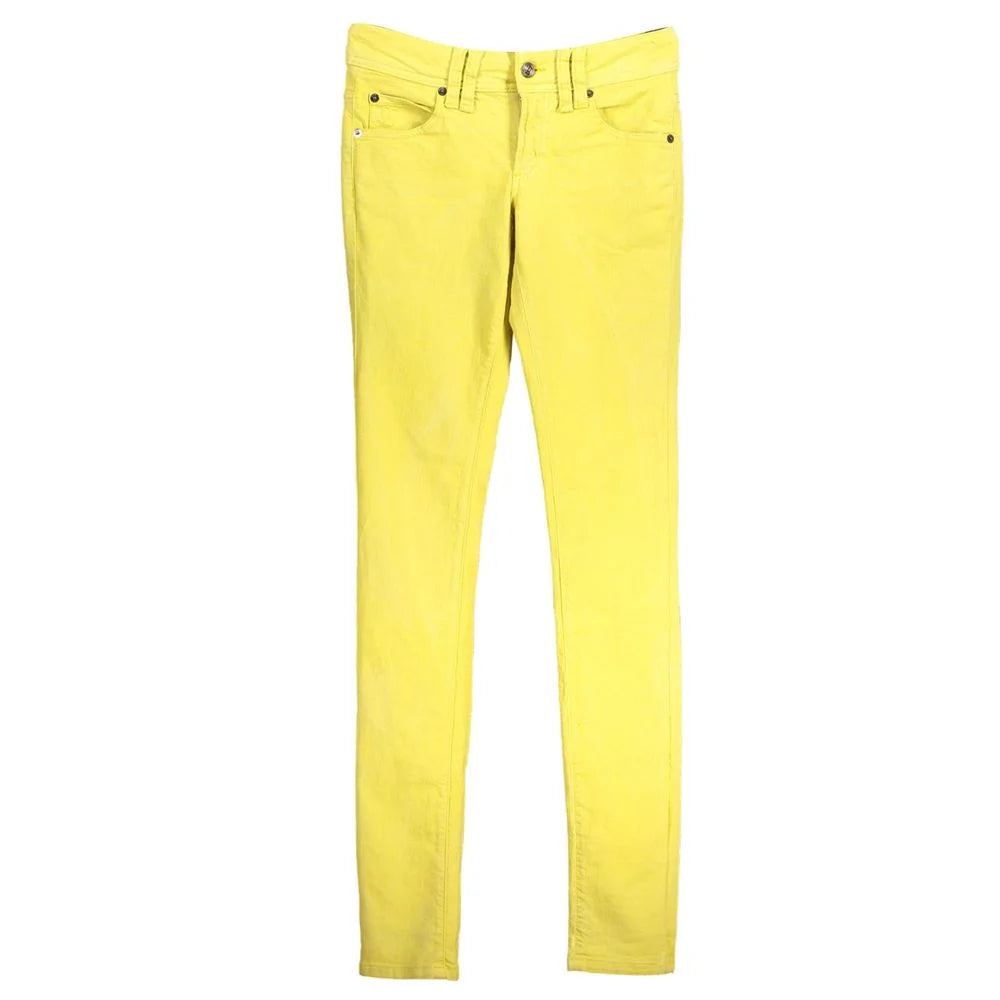 John Galliano Yellow Cotton Women Jeans - W24 - Jeans