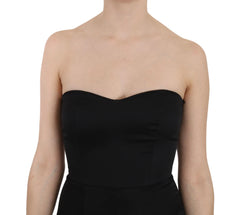 John Richmond Vestido de gala con lentejuelas negras y corte evasivo