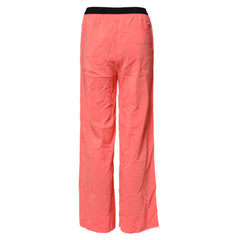 Jucca Neon Pink High Waist Straight Wide Leg Trouser Pants - IT40|S
