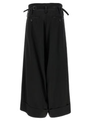 Junya Watanabe Black Acetate Flared Pants - L