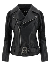 Junya Watanabe Black Artificial Leather Biker Jacket - L