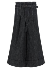 Junya Watanabe Black Cotton Bermuda Shorts