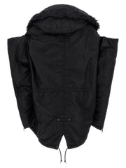 Junya Watanabe Black Nylon Full-Length Jacket - S
