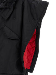 Junya Watanabe Black Nylon Full-Length Jacket - S