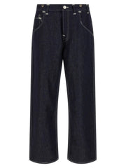 Junya Watanabe Blue Cotton Straight-Leg Jeans - XL