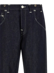 Junya Watanabe Blue Cotton Straight-Leg Jeans - XL