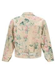 Junya Watanabe Multicolor Rayon Denim Jacket - L