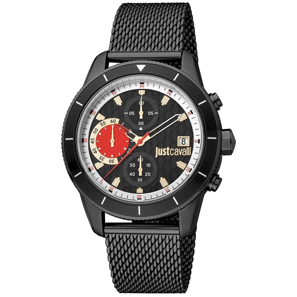 Just Cavalli Black Stainless Steel Sport Watch