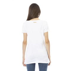 Just Cavalli White Cotton Women T-Shirt - T-Shirts