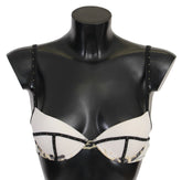 Just Cavalli White Polyester Spandex Push Up Bra Underwear - IT2 | S - Bras