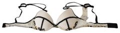 Just Cavalli White Polyester Spandex Push Up Bra Underwear - IT2 | S - Bras