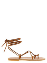 K.JACQUES SAINT TROPEZ Brown Cowhide Flat Sandals - EU39/US9
