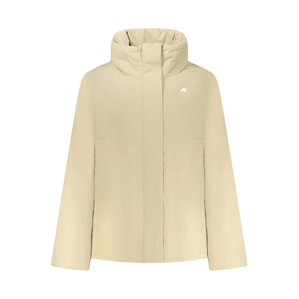 K-WAY Beige Nylon Jackets & Coat