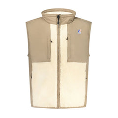 K-WAY Beige Polyamide Men Jacket - L