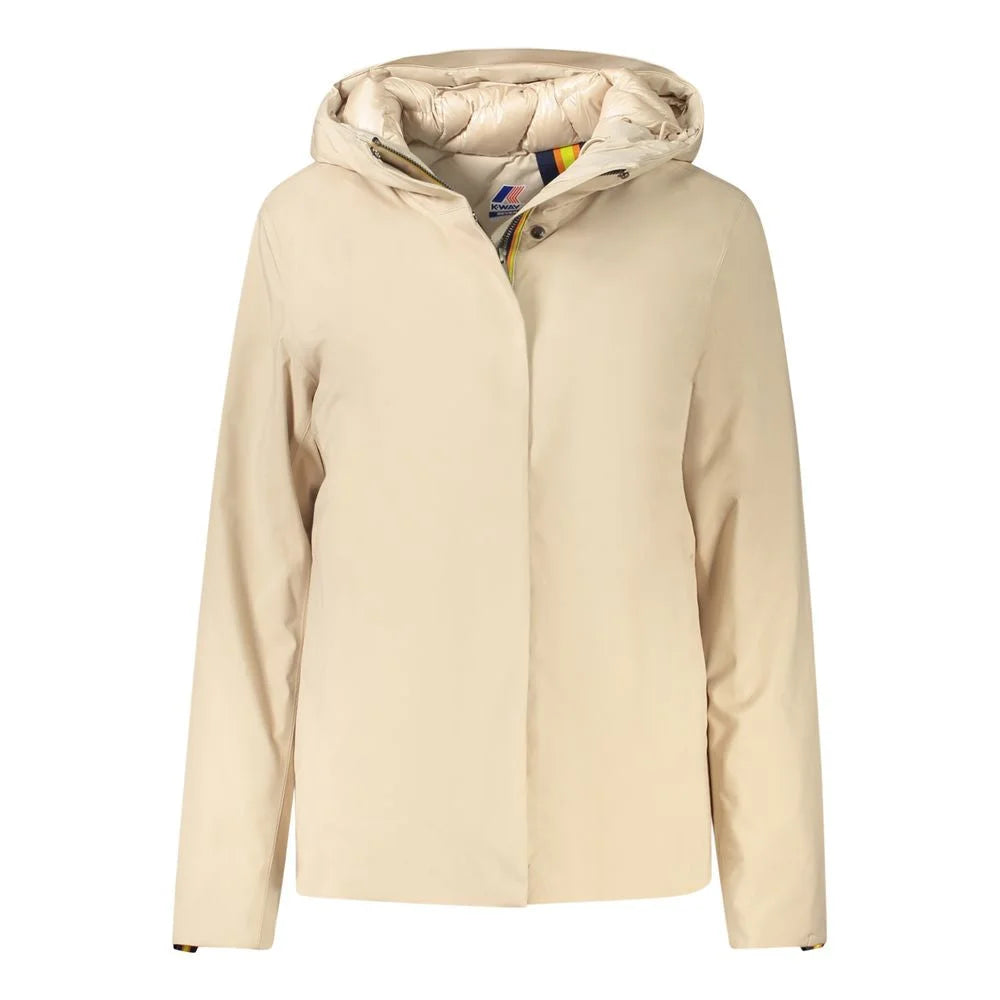 K-WAY Beige Polyester Jackets & Coat - Parkas