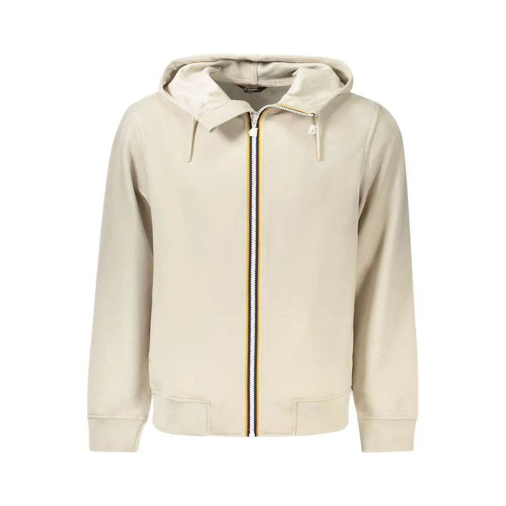 K-WAY Beige Polyester Men Sweater Hooded - XS - Hoodies