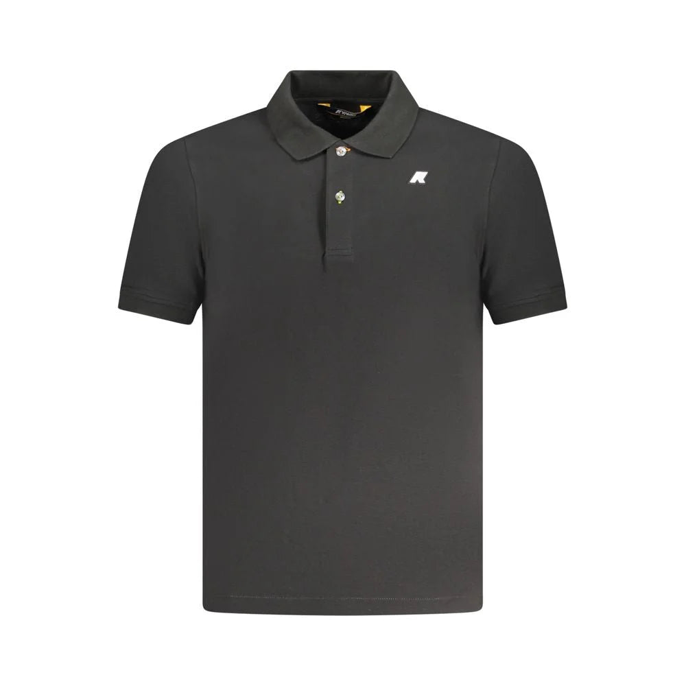 K-WAY Black Cotton Polo Shirt - Polos