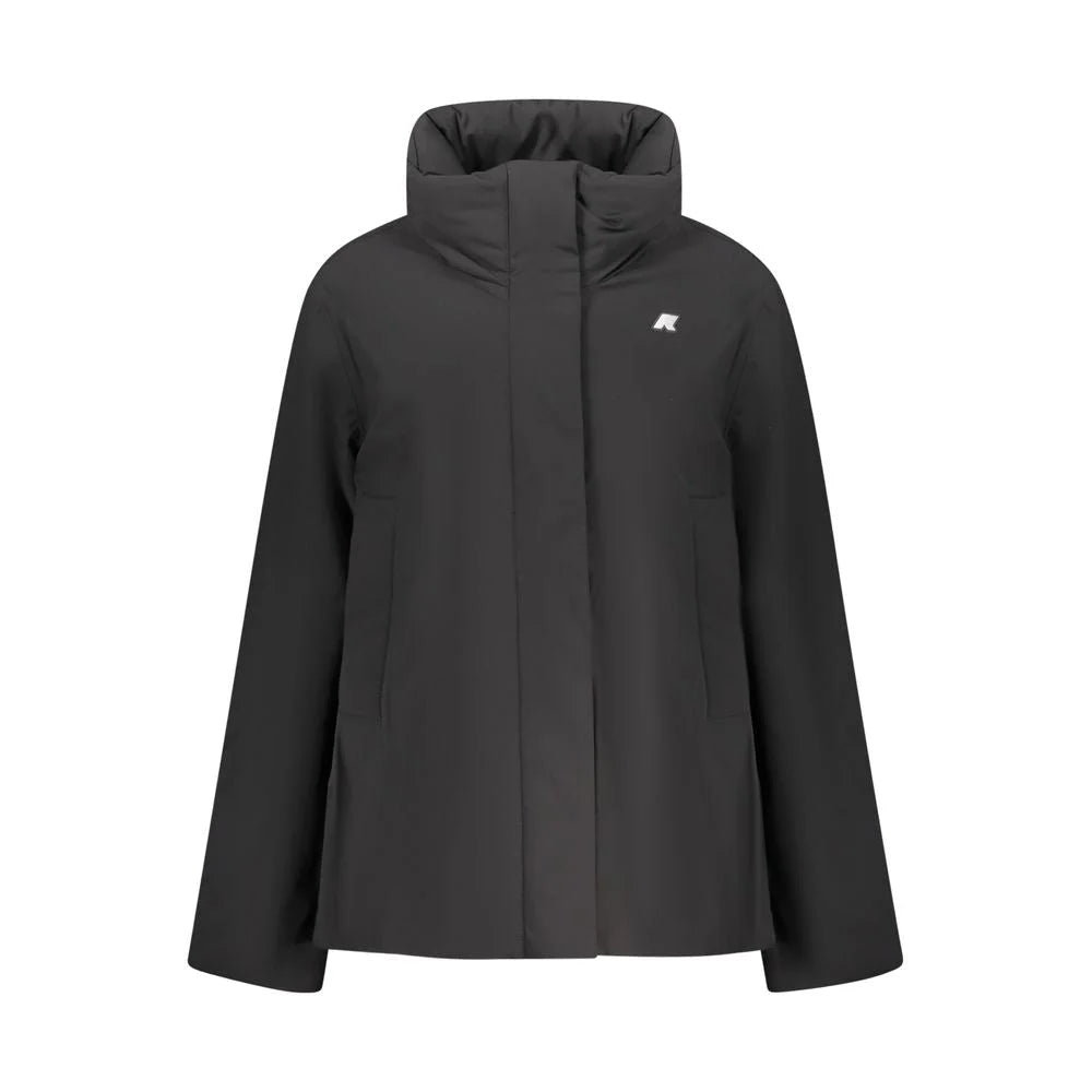 K-WAY Black Nylon Jackets & Coat