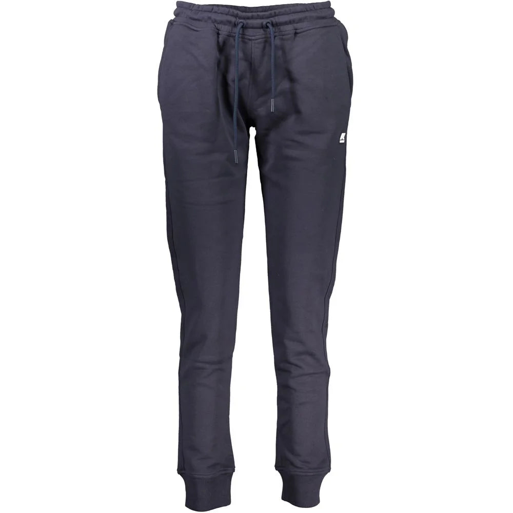 K-WAY Blue Cotton Pant - Joggers
