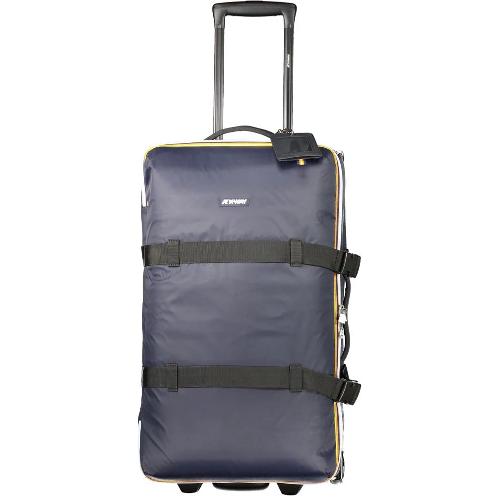 K-WAY Blue Polyamide Unisex Luggage Travel Bag