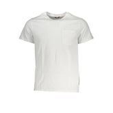 K-WAY Elegant White Cotton T-Shirt with Pocket Detail - T-Shirts
