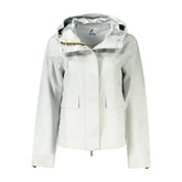 K-WAY Gray Linen Women Jacket - Windbreakers