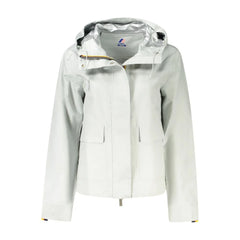 K-WAY Gray Linen Women Jacket - Windbreakers