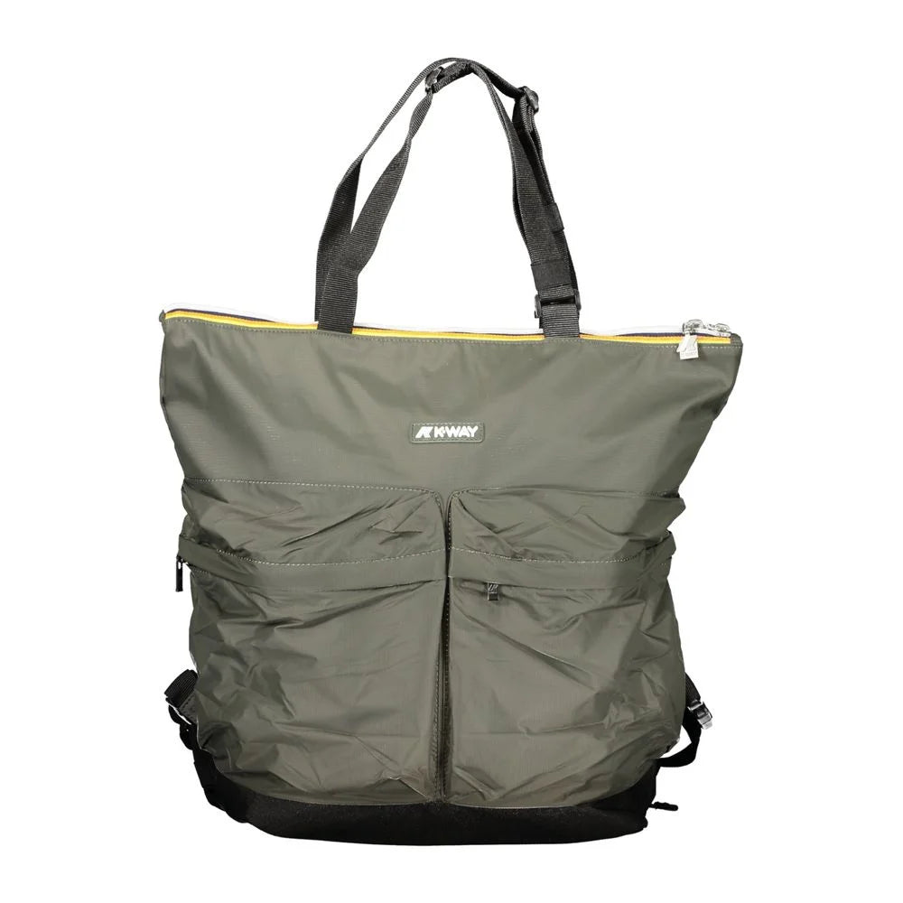 K-WAY Green Polyamide Unisex Backpack