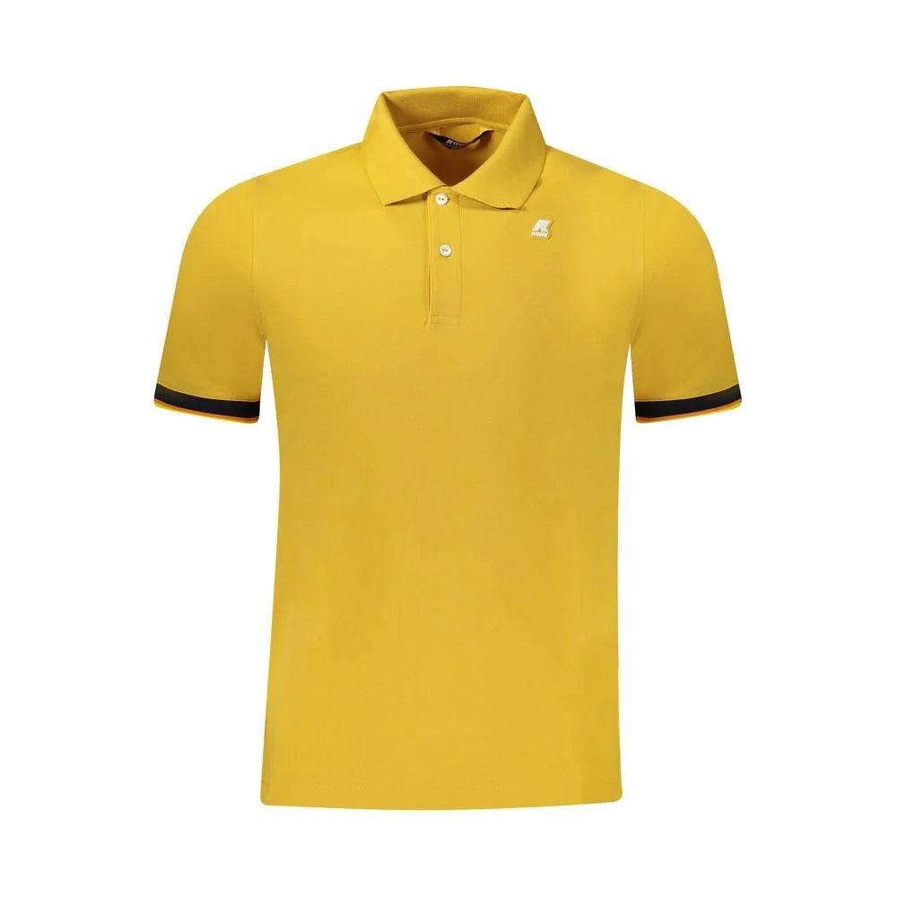 K-WAY Yellow Cotton Men Polo Shirt - S