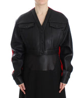 KAALE SUKTAE Black Short Croped Coat Bomber Jacket - IT40|S - Bomber Jackets